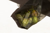 translucent silk bag - moss