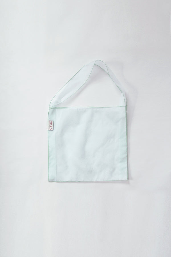 translucent silk bag - seafoam